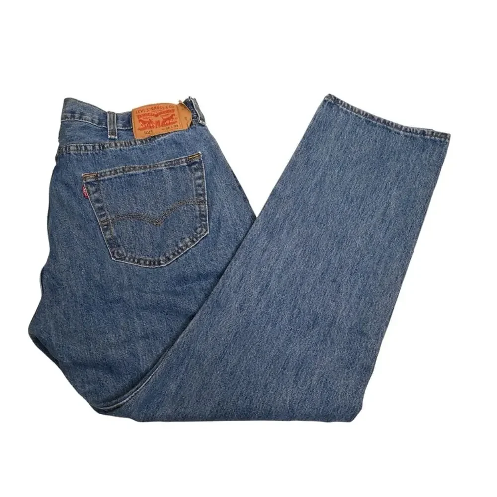 Levi's Men's 501 Straight Leg Button Fly Jean 38x32